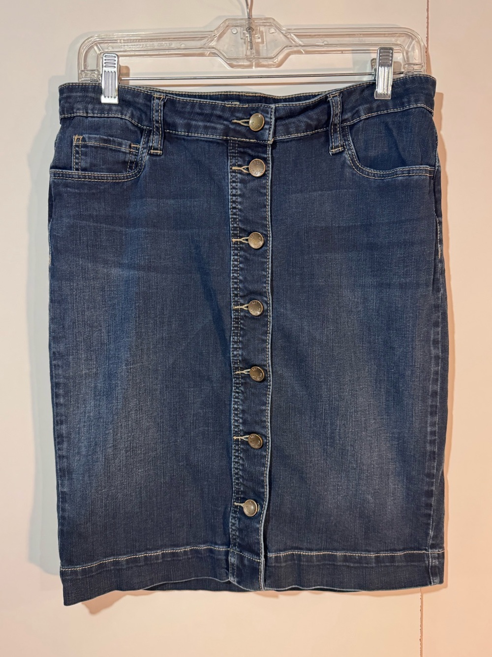 KUT from the Kloth Button-Front Denim Pencil Skirt - Size 6
